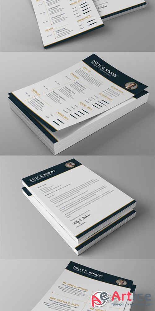 The Elite Resume - Creativemarket 132373