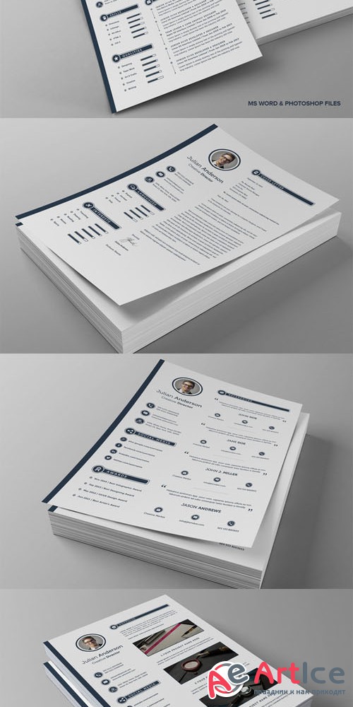 Job Resume CV - Anderson - Creativemarket 142199