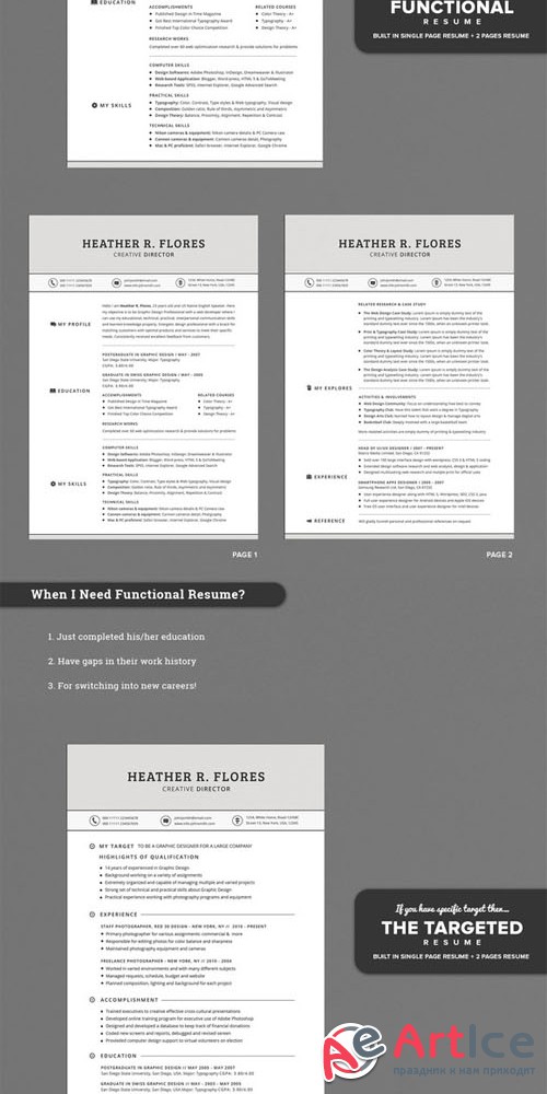 Creativemarket - 21 Pieces Timeless Resume CV Pack 190290