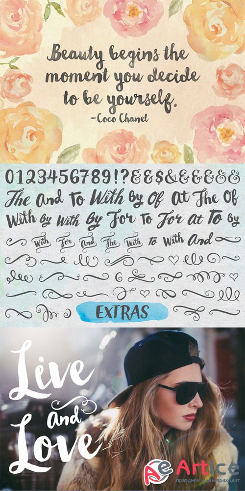 Creativemarket - Wanderlust Letters 152220