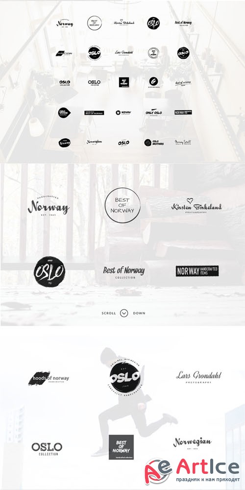 Oslo - 25 Creative Artistic Logos - Creativemarket 257633