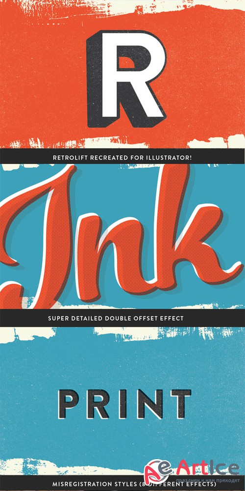 Creativemarket - RetroInk - Huge Illustrator Kit 26247