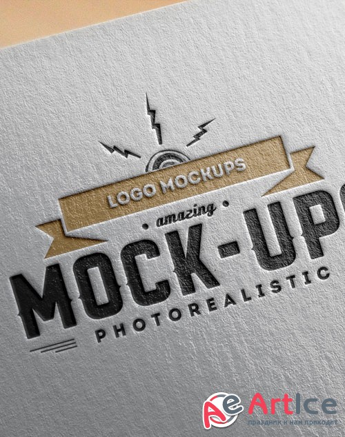 Photorealistic Logo Presentation Mock-Up