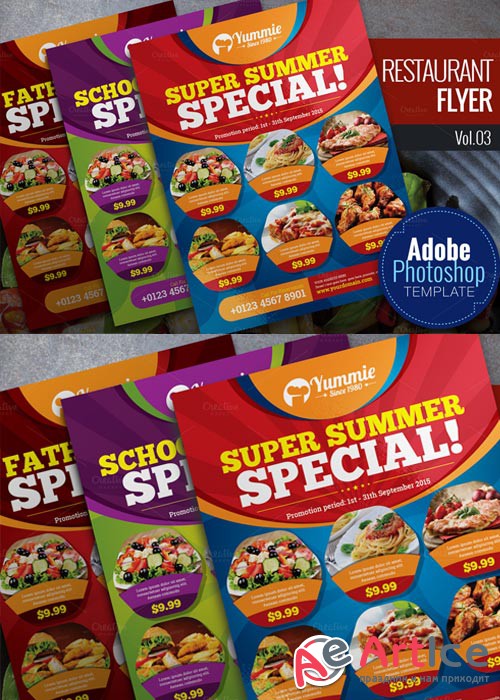 Restaurant Flyer Bundle part 3