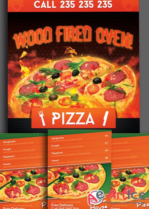 Pizzeria Flyers Bundle part 1