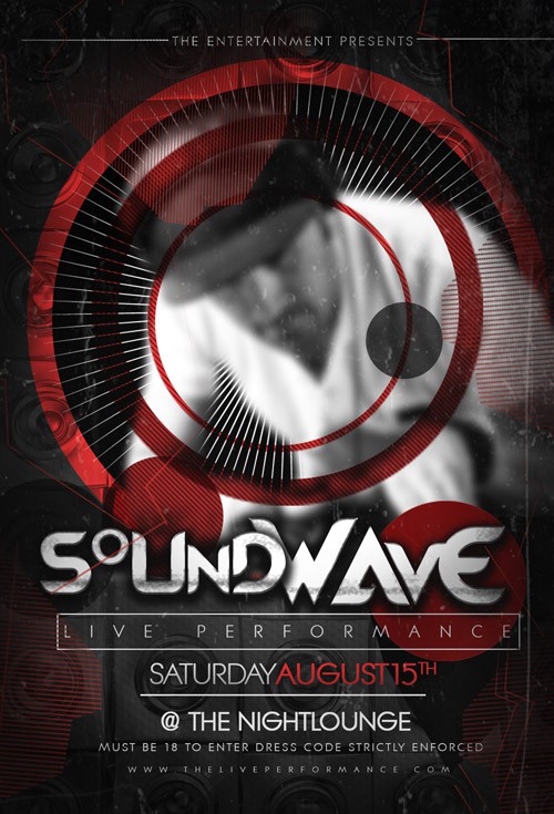 Flyer Template - Soundwave DJ Abstract 