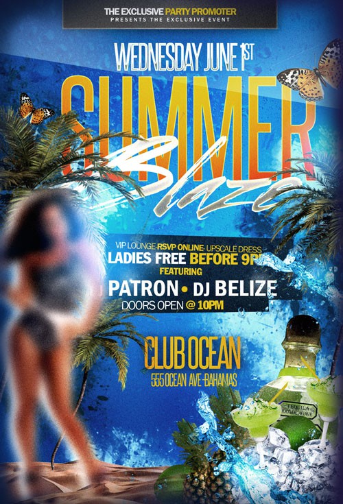 Flyer Template - Summer Blaze 