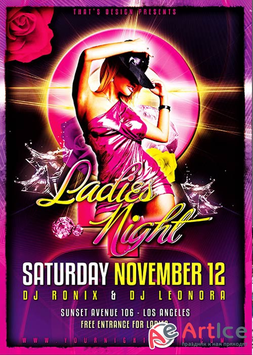 Ladies Night Flyer Template V2