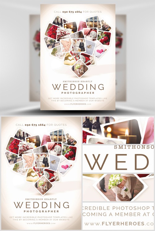 Flyer Template PSD - Wedding Photographer 