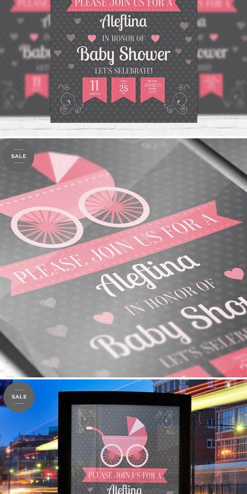 Business Flyer Psd Template - Baby Shower