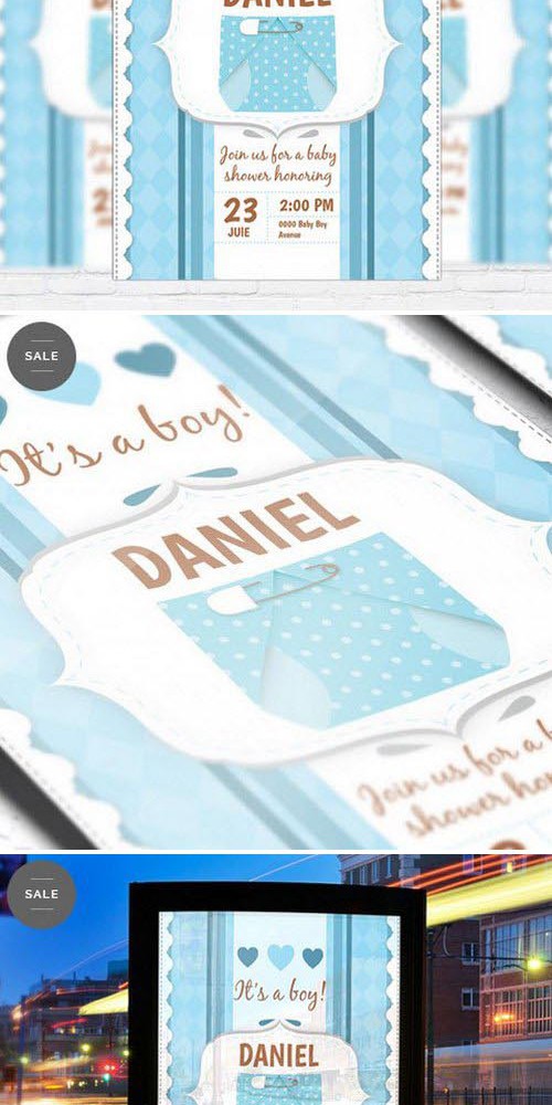 Business Flyer Psd Template - Baby Shower For Boy