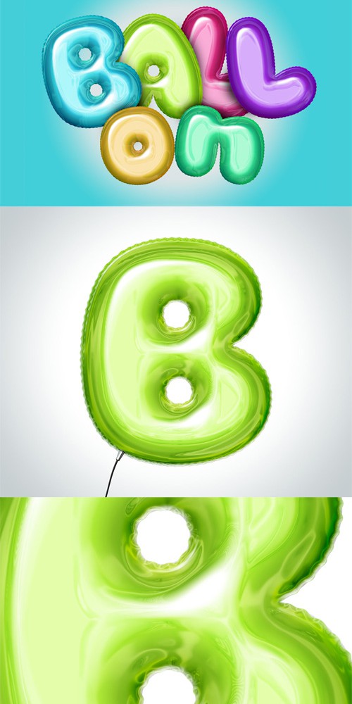 PSD Ballon - Text & Shape Mockup