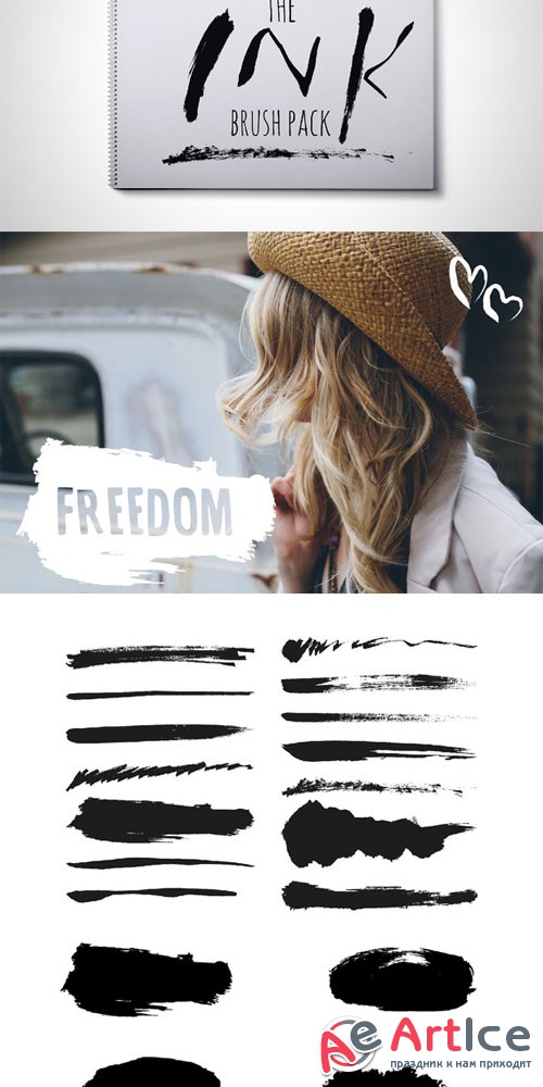 Creativemarket - The Ink Brush Pack 87913