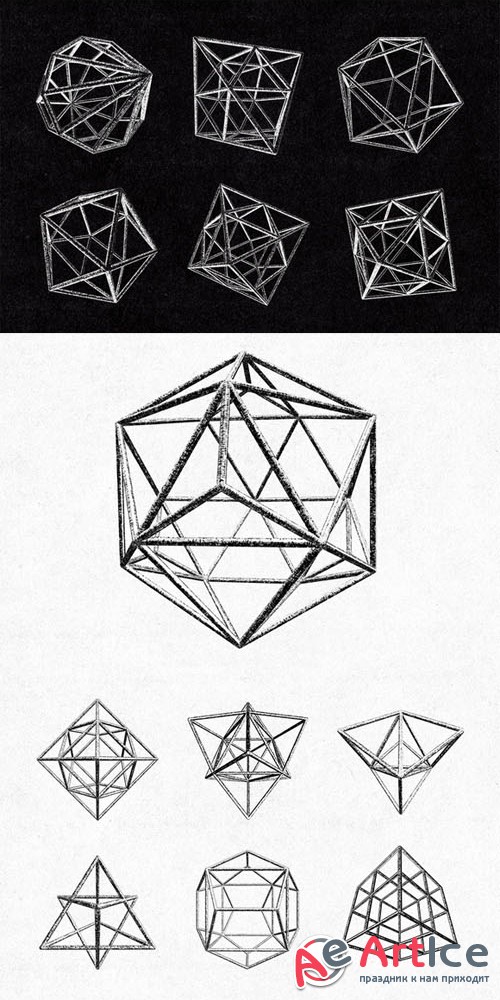 Creativemarket - 30 Geometric Polygons 37385