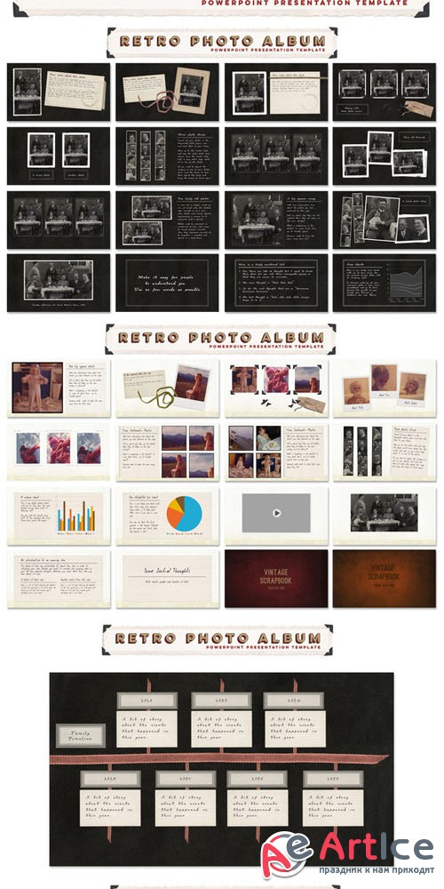 Creativemarket - Retro Photo Album PPT Template 283433