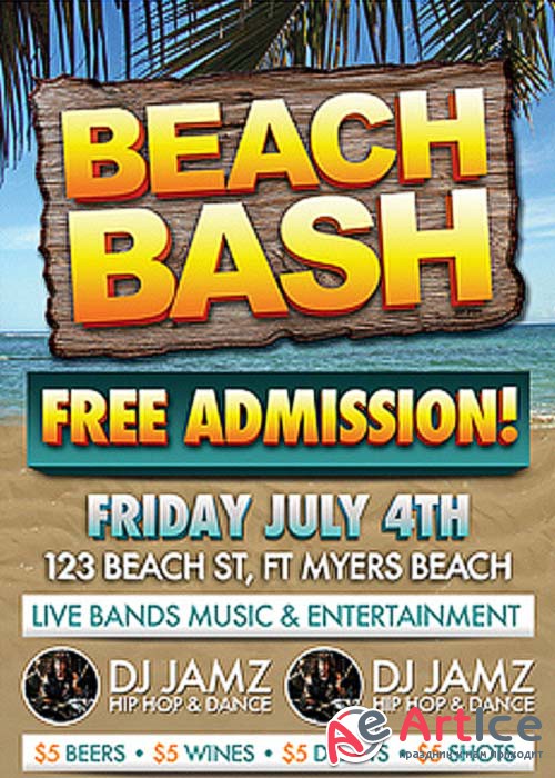 Beach Bash Flyer Bundle