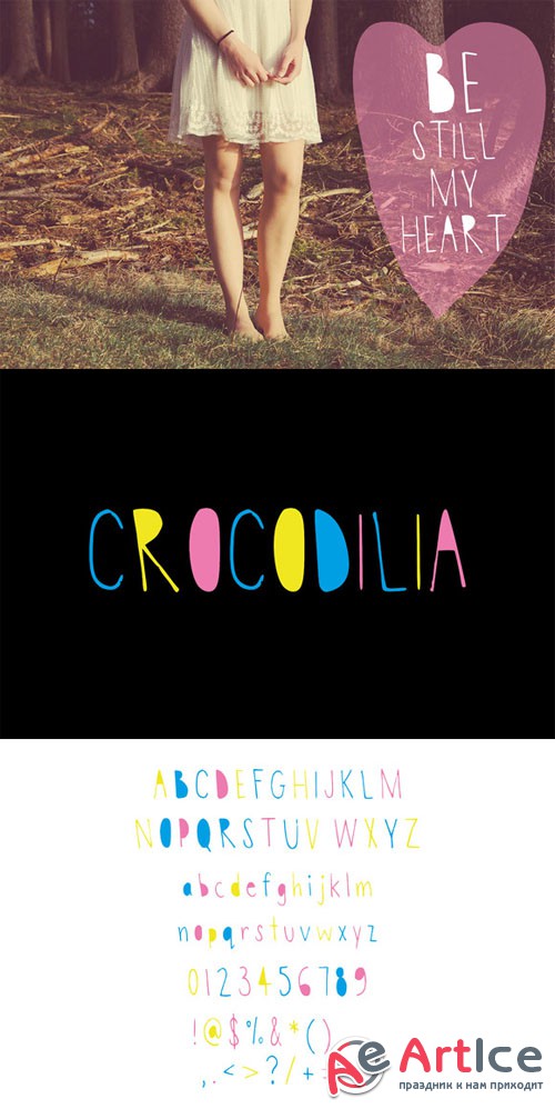 Hand Drawn Font - Crocodilia - Creativemarket 28894