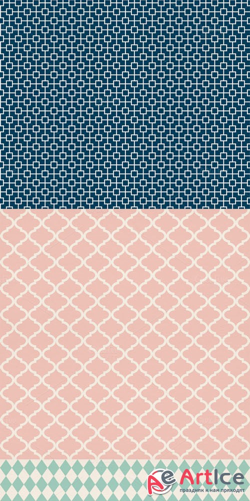 Creativemarket - Gentle Geometry Digital Patterns 26904