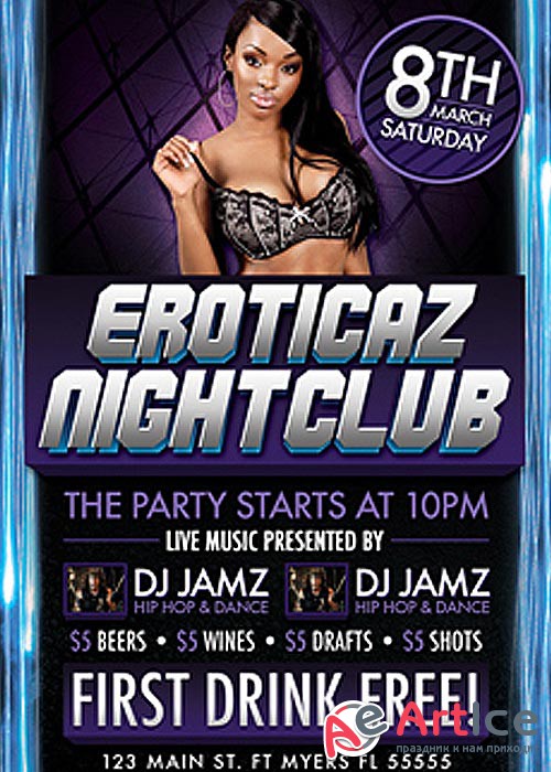 Gentlemens club flyer