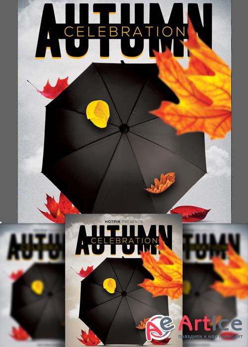 Autumn Party Flyer Template