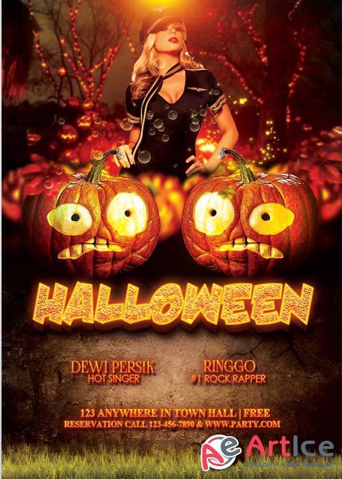 Halloween Party Flyer Template