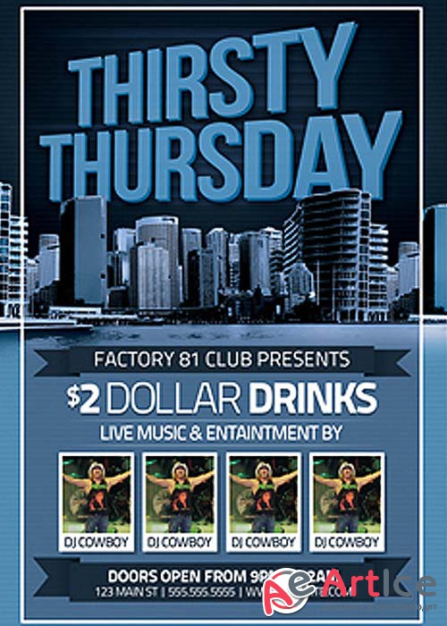 Thirsty Thursday Flyer Bundle