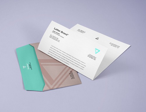 PSD - Envelope Letter Branding Mockup