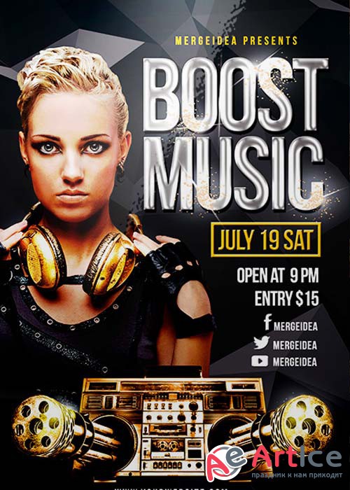 Boost Music Flyer