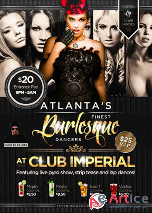 Burlesque Flyer Template