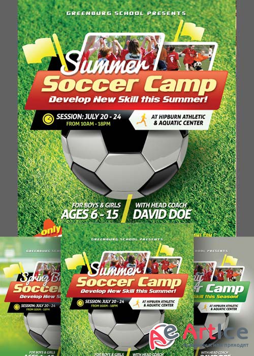 Soccer Camp Flyer Templates