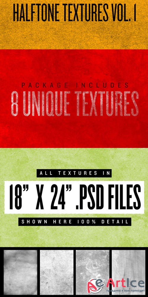 HALFTONE TEXTURES VOL. 1 - Creativemarket 22445