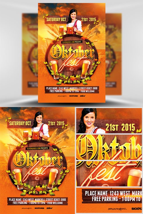 Flyer Template PSD - Oktoberfest 3