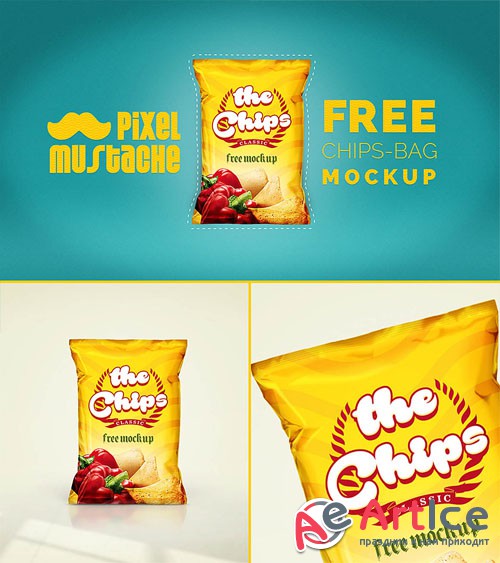 Chips Bag Mockup Template