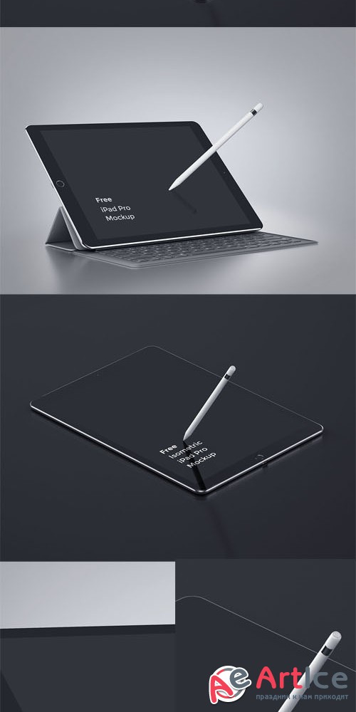 2 iPad Presentation Mock-up Templates