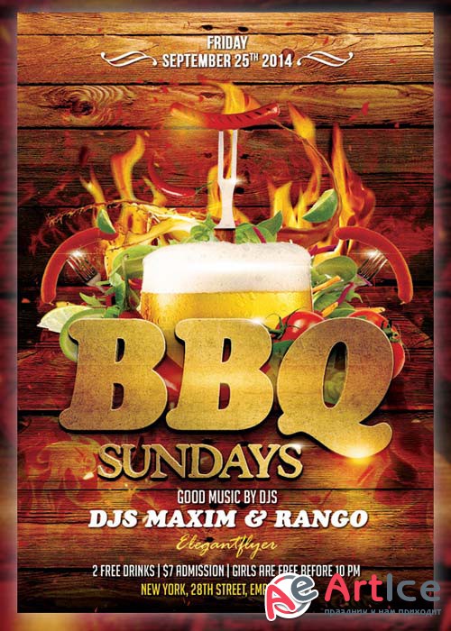 Barbecue(bbq) Flyer Template