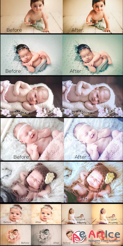 New Born Lightroom Presets - Creativemarket 305347