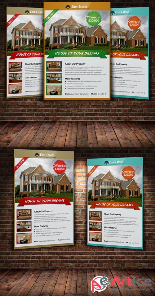 Creativemarket - Real Estate Flyer Template 222401