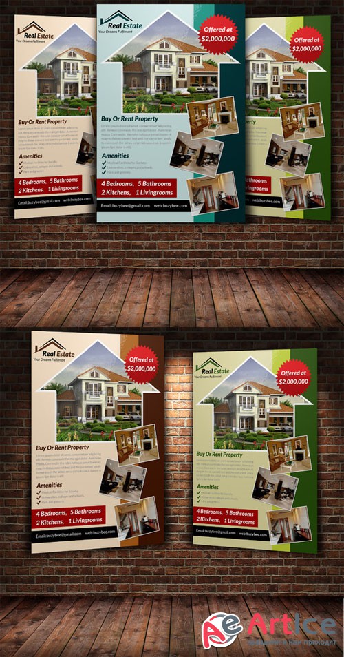 Creativemarket - Real Estate Flyer Template 222896