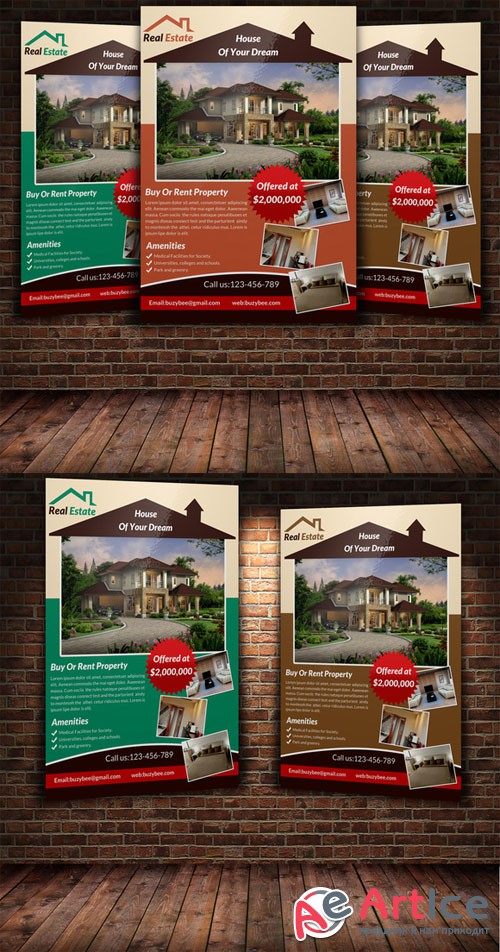 Creativemarket - Real Estate Flyer Template 222891