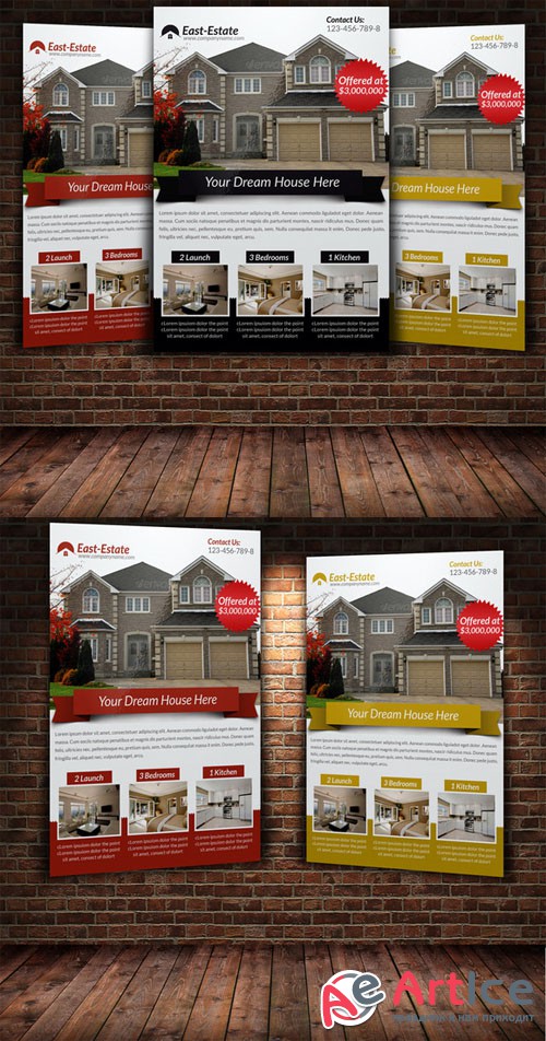 Creativemarket - Real Estate Flyer Template 222408