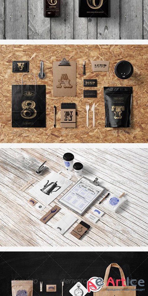 Coffee Branding Stationery Mock-Up