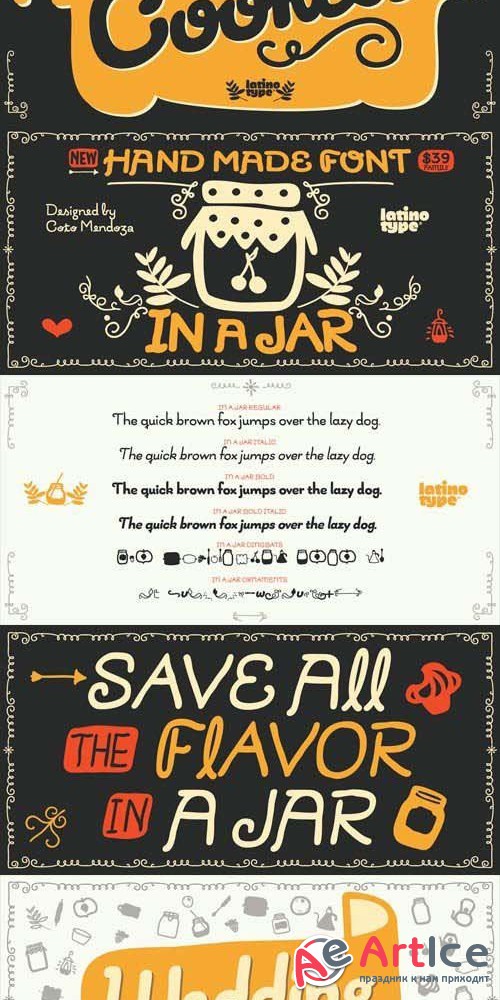 In a Jar Font Family - otf