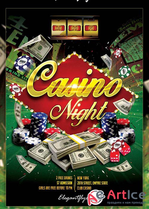 Casino Night Flyer Template