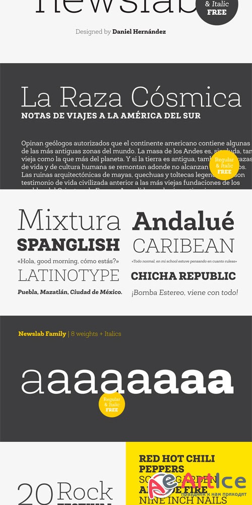 Newslab Font Family - otf