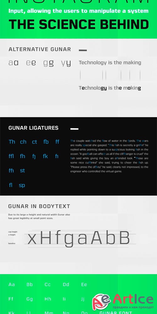 Gunar Font Family - otf