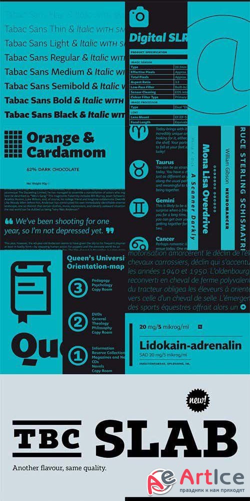 Tabac Font Family - otf