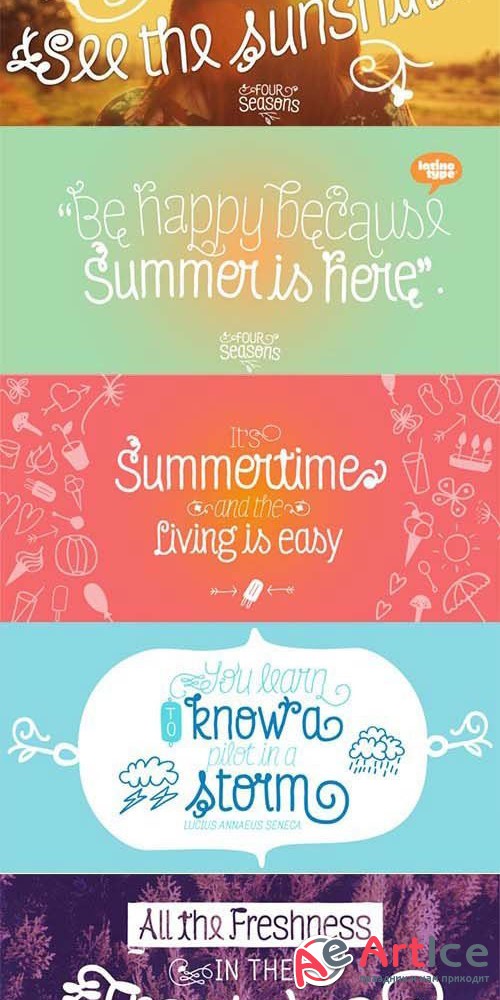 Four Seasons Font Family - 0tf