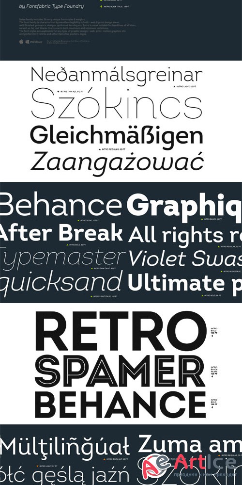 Intro Font Family - otf