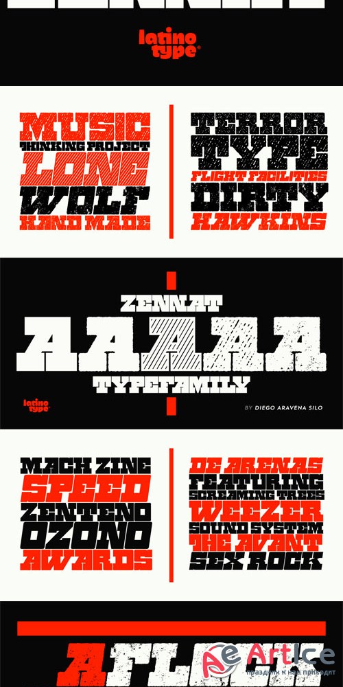 Zennat Pro Font Family