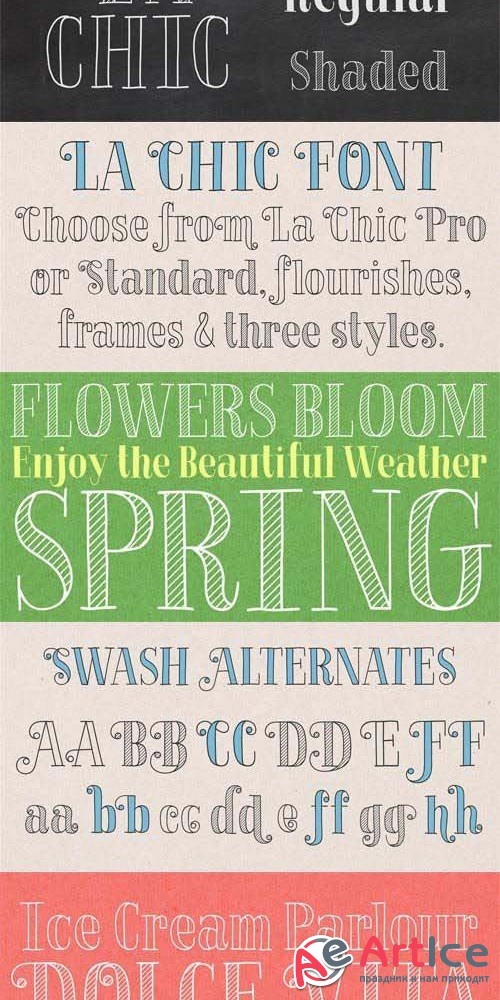 La Chic Font Family - otf